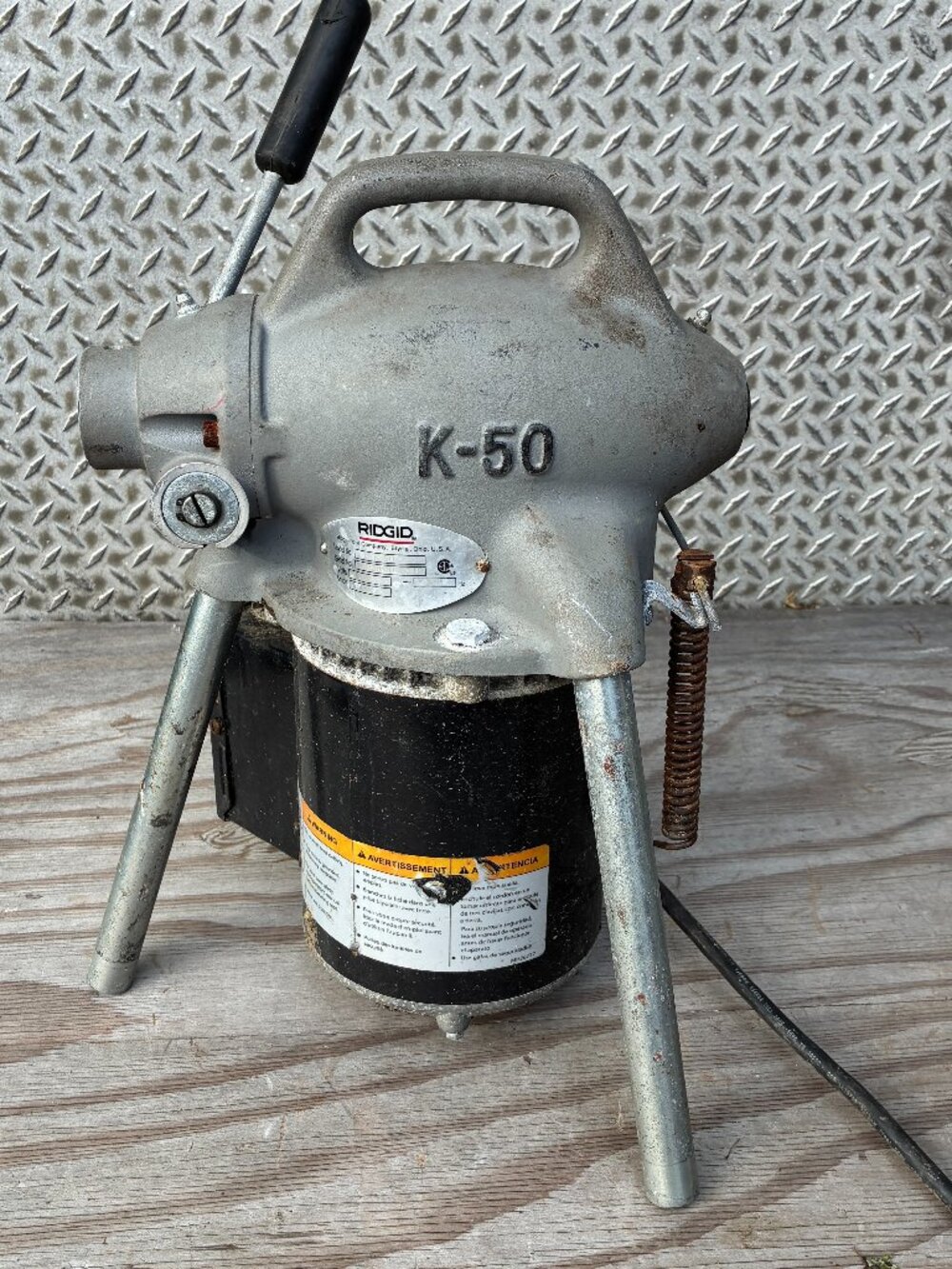 RIDGID K-50 Sectional Drain Cleaning Machine 115V 2.9A Tested Works K50